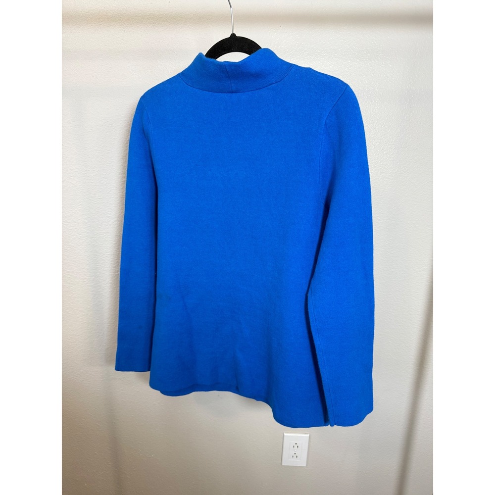 J.‎ Jill Womens Royal Blue Mock Neck Cotton Blend Knit Sweater Size M - Picture 5 of 5